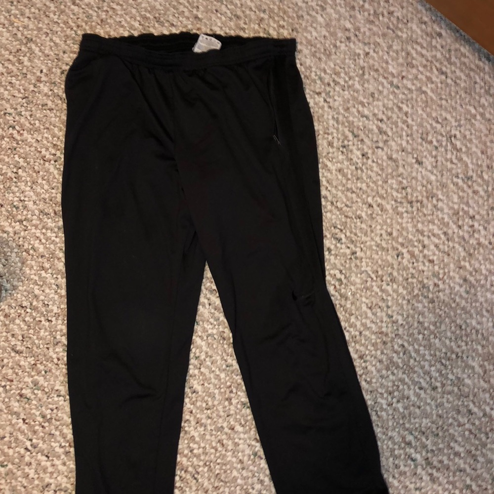 Nike black cuffed sweatpants